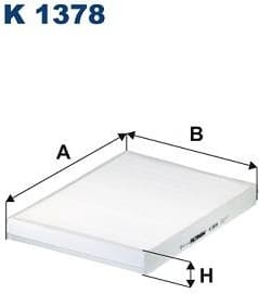 Filter, cabin air K 1378