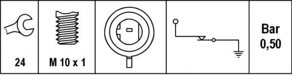 Oil Pressure Switch 6ZL 008 780-011 - image 2