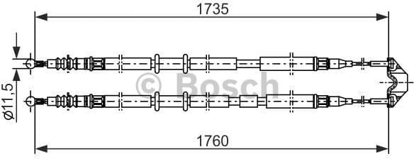 Cable Pull, parking brake 1 987 477 934 - image 5