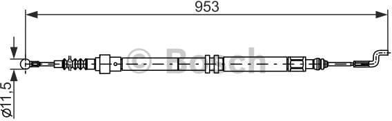 Cable Pull, parking brake 1 987 477 707