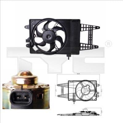 Fan, air conditioning condenser 809-0004