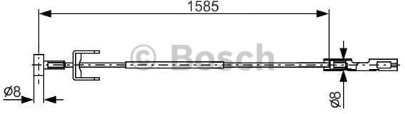 Cable Pull, parking brake 1 987 482 145