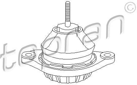 Mounting, engine 107 061