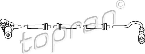 Sensor, wheel speed 111 077