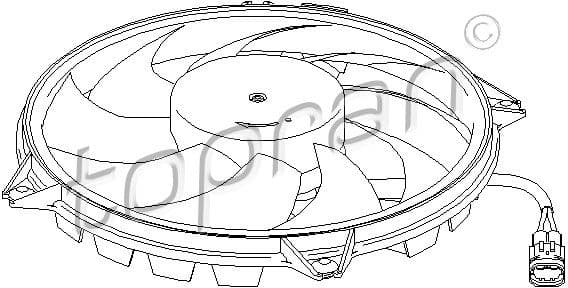 Fan, engine cooling 721 534