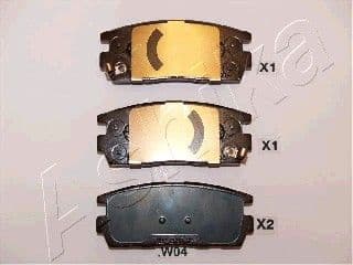 Brake Pad Set, disc brake 51-0W-W04