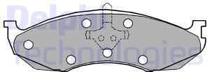 Brake Pad Set, disc brake LP1615