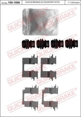 Accessory Kit, disc brake pad 109-1896