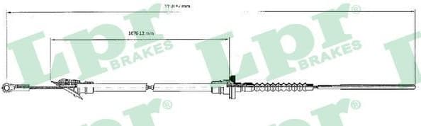 Cable Pull, clutch control C0062C