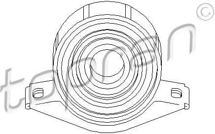 Suspension, propshaft 400 080