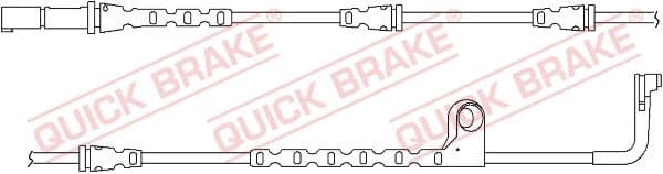 Warning Contact, brake pad wear WS 0271 A