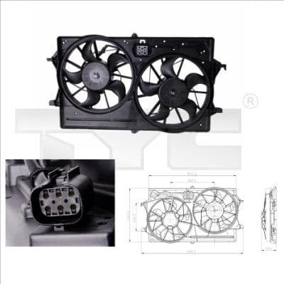 Fan, air conditioning condenser 810-0016