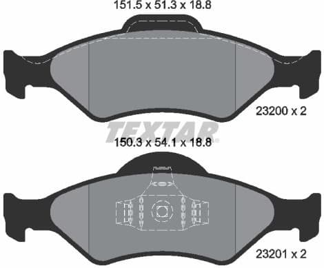 Brake Pad Set, disc brake Q+ 2320001