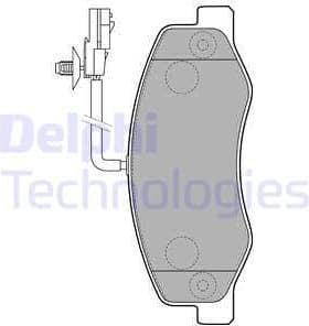 Brake Pad Set, disc brake LP2192