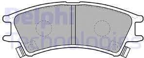 Brake Pad Set, disc brake LP1502