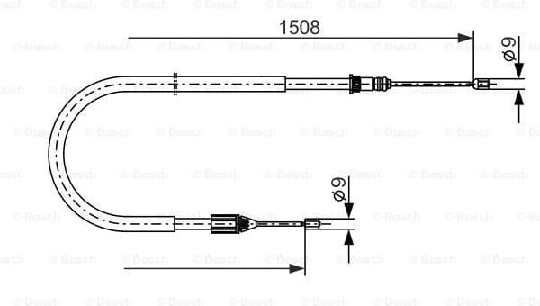 Cable Pull, parking brake 1 987 477 890