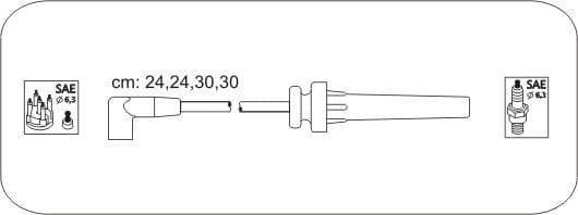 Ignition cable set AM15