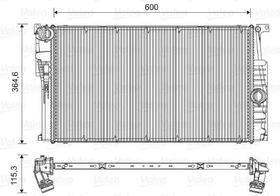 Radiator, engine cooling 735451