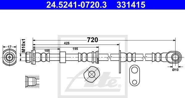 Brake Hose 24.5241-0720.3