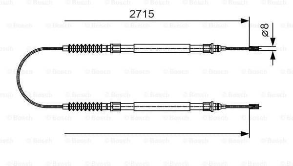 Cable Pull, parking brake 1 987 482 003