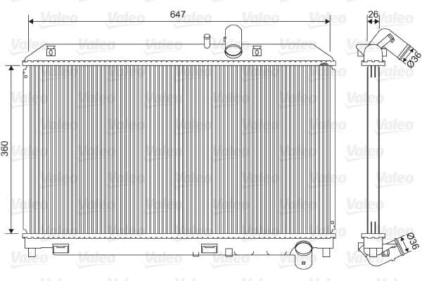Radiator, engine cooling 701561