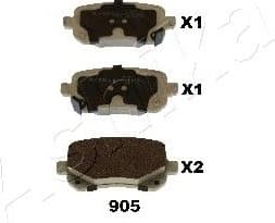 Brake Pad Set, disc brake 51-09-905