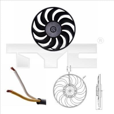 Fan, air conditioning condenser 802-0051