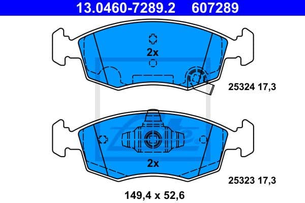 Brake Pad Set, disc brake 13.0460-7289.2