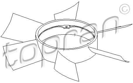 Fan Wheel, engine cooling 401 470