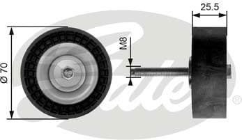 Deflection/Guide Pulley, V-ribbed belt DriveAlign™ T36204
