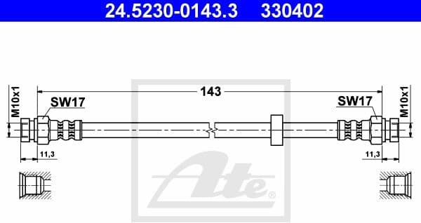 Brake Hose 24.5230-0143.3