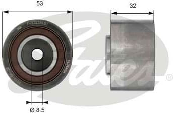 Deflection Pulley/Guide Pulley, timing belt PowerGrip™ T42179