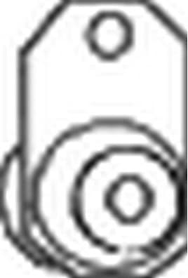 Mount, exhaust system 255-257