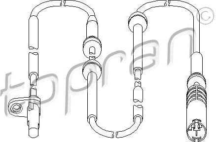 Sensor, wheel speed 501 456