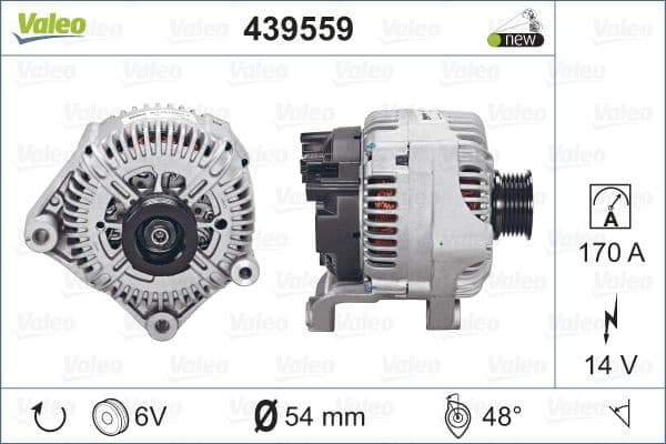 Alternator VALEO ORIGINS NEW OE TECHNOLOGY 439559