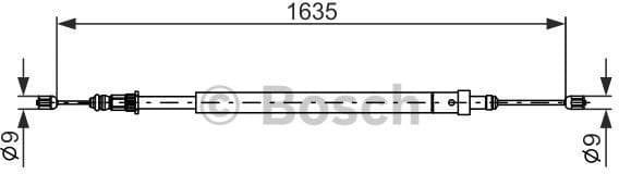 Cable Pull, parking brake 1 987 477 582