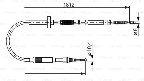 Cable Pull, parking brake 1 987 477 659