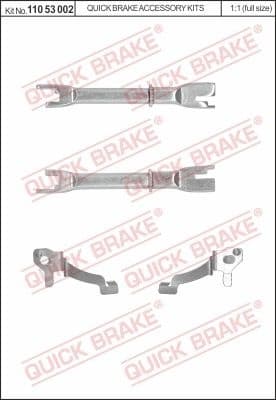 Adjuster Set, drum brake 110 53 002