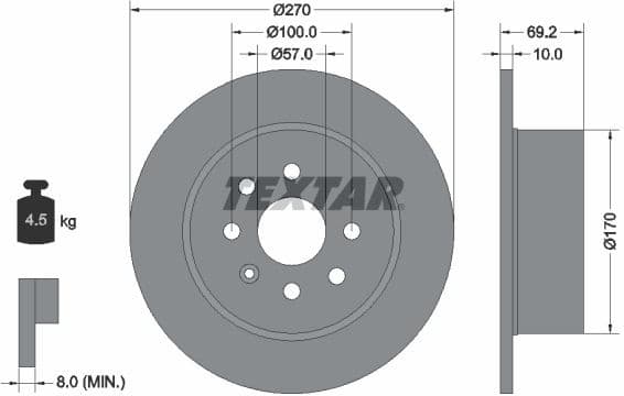 Brake Disc PRO 92075503