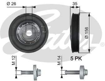 Belt Pulley, crankshaft DriveAlign™ TVD1007A