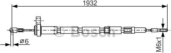 Cable Pull, parking brake 1 987 477 346