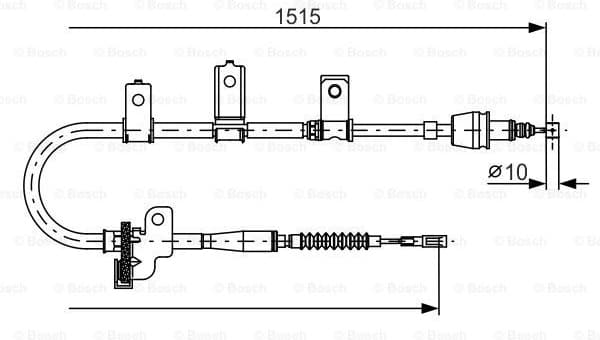 Cable Pull, parking brake 1 987 482 097