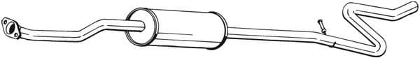 Centre Muffler 286-049