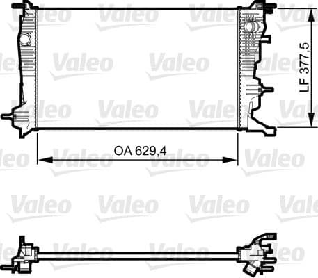 Radiator, engine cooling 735607