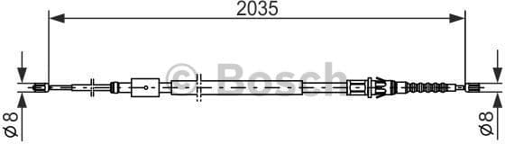 Cable Pull, parking brake 1 987 477 598