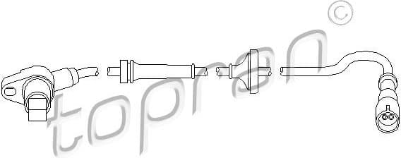 Sensor, wheel speed 111 074