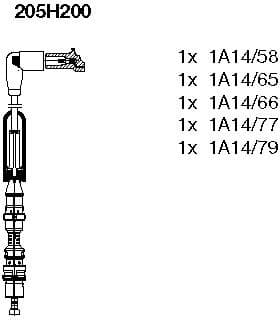 Ignition Cable Kit 205H200