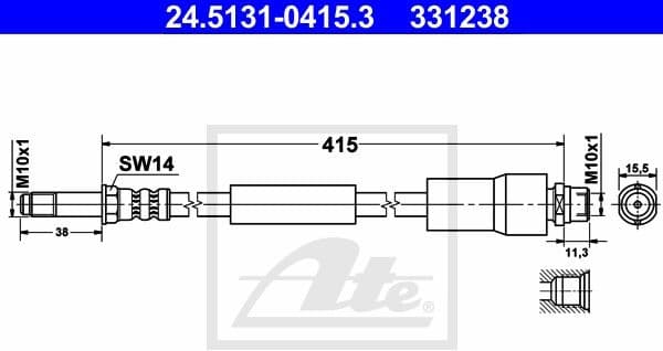 Brake Hose 24.5131-0415.3