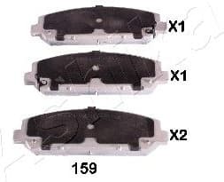 Brake Pad Set, disc brake 50-01-159