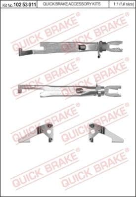 Adjuster Set, drum brake 102 53 011